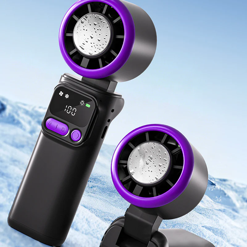 ⏳Time-Limited Special⏰Portable cooling fan with ice compression plate – evaporative cooling, 3 speed settings & rechargeable battery – perfect for hot days, the office and outdoors ✨ - Image 8