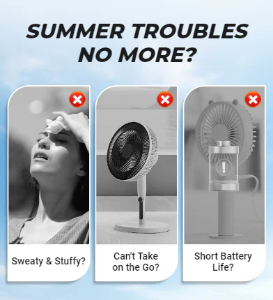 🌞Summer Hot Price Only Today🔥Portable Handheld & Foldable Silent Cooling Fan - Image 16