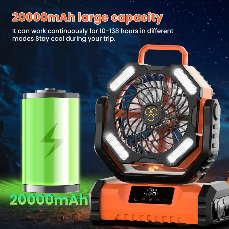 Portable Oscillating Fan with Remote Control - Image 3