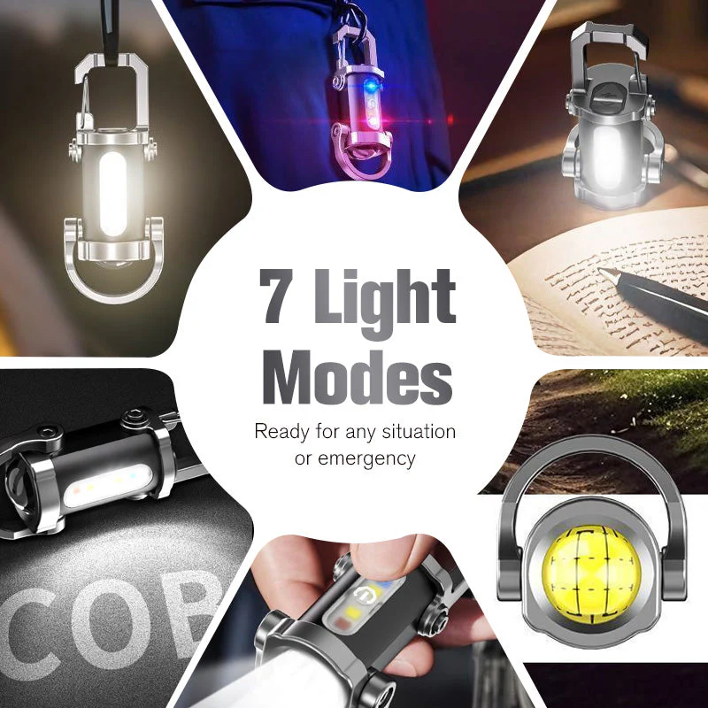 🔥Buy 1 gte 1 free🔥Portable Rechargeable Bright Keychain Flashlight - Image 4
