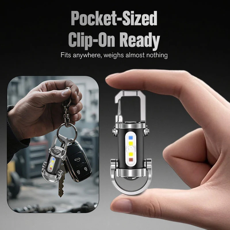 🔥Buy 1 gte 1 free🔥Portable Rechargeable Bright Keychain Flashlight - Image 5