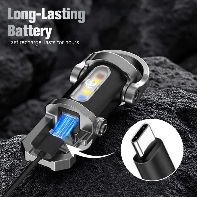 🔥Buy 1 gte 1 free🔥Portable Rechargeable Bright Keychain Flashlight - Image 6