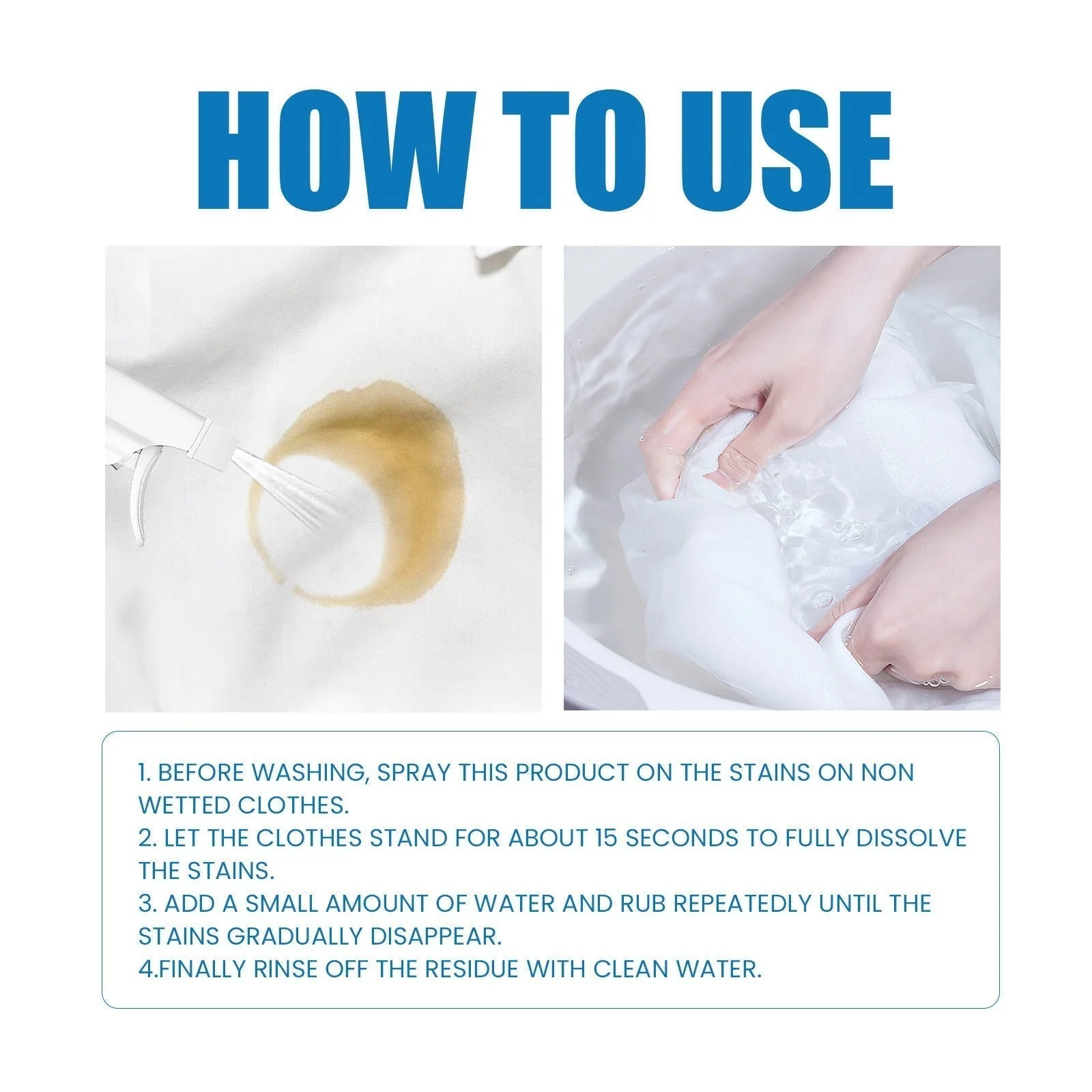 ✨️LAST DAY SALE: BUY 2 GET 1 FREE!!👚💦Powerful Laundry Stain Remover Spray - Image 7