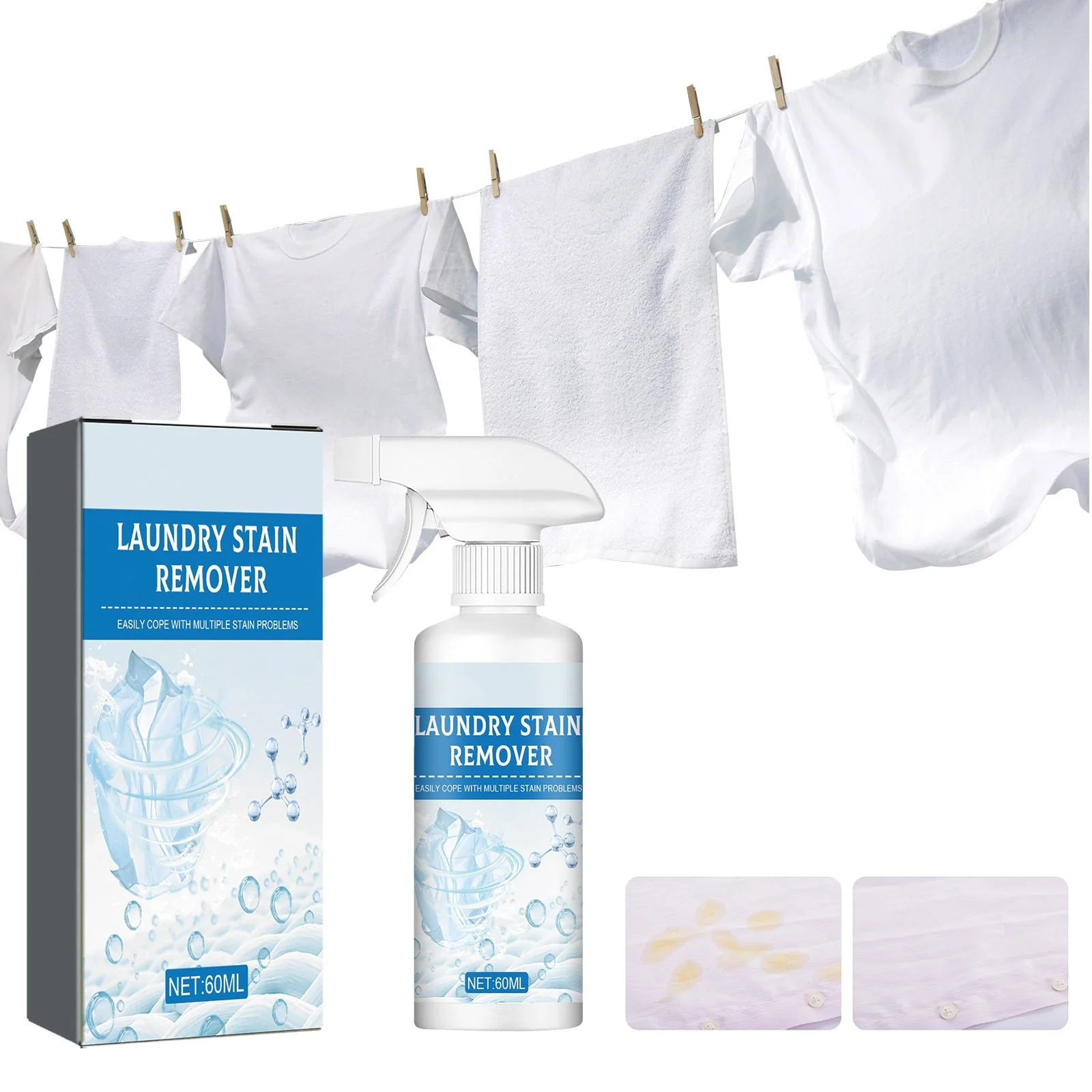 ✨️LAST DAY SALE: BUY 2 GET 1 FREE!!👚💦Powerful Laundry Stain Remover Spray - Image 9