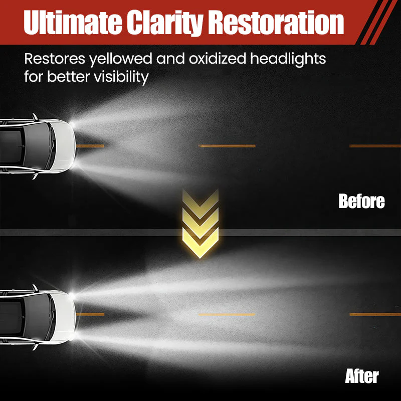 180ml Professional Car Headlight Restorer with Sponge - Image 2