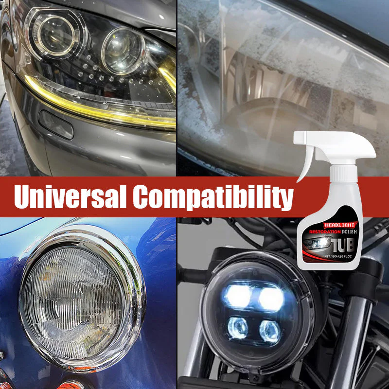 180ml Professional Car Headlight Restorer with Sponge - Image 5