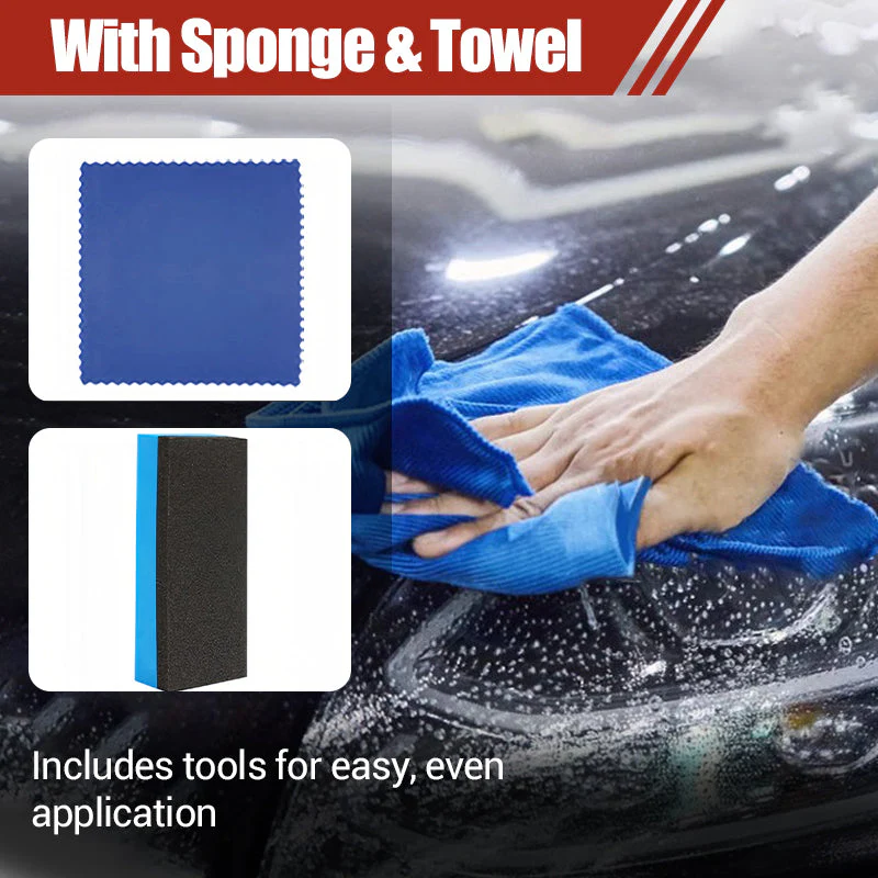 180ml Professional Car Headlight Restorer with Sponge - Image 7