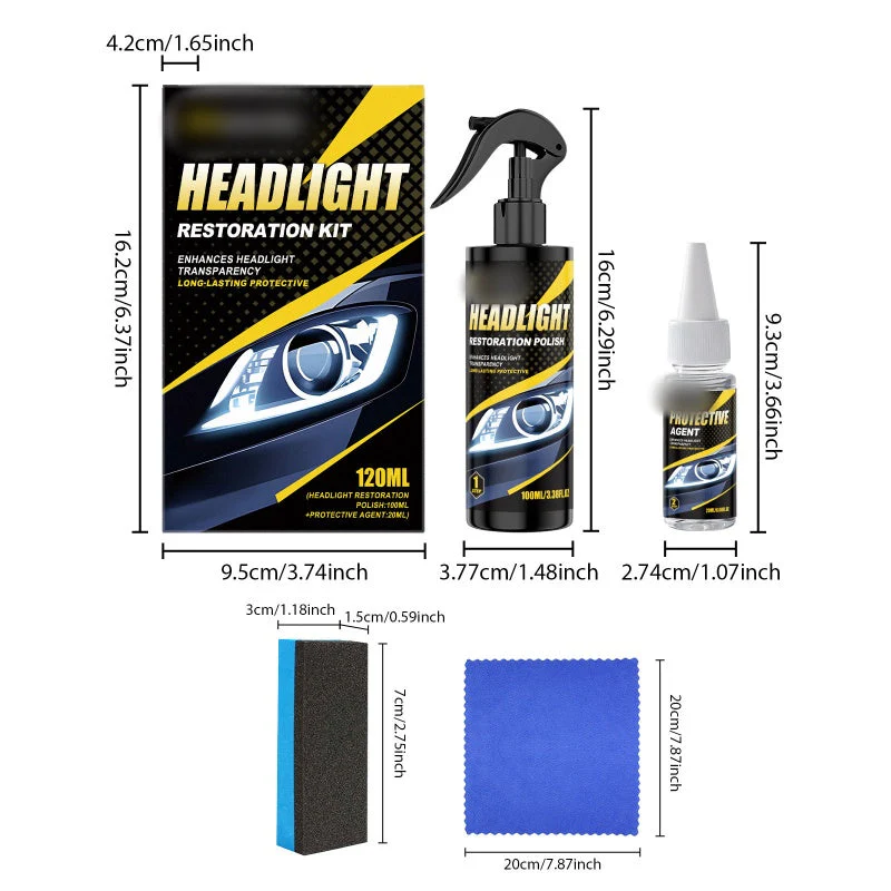🚗Hot sale -50% OFF🚗 Professional Headlight Polish and Sealant Kit - Image 10