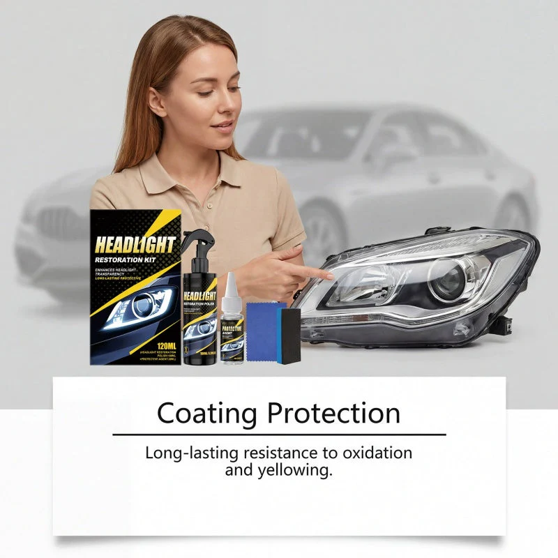 🚗Hot sale -50% OFF🚗 Professional Headlight Polish and Sealant Kit - Image 5