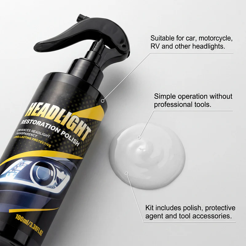 🚗Hot sale -50% OFF🚗 Professional Headlight Polish and Sealant Kit - Image 7