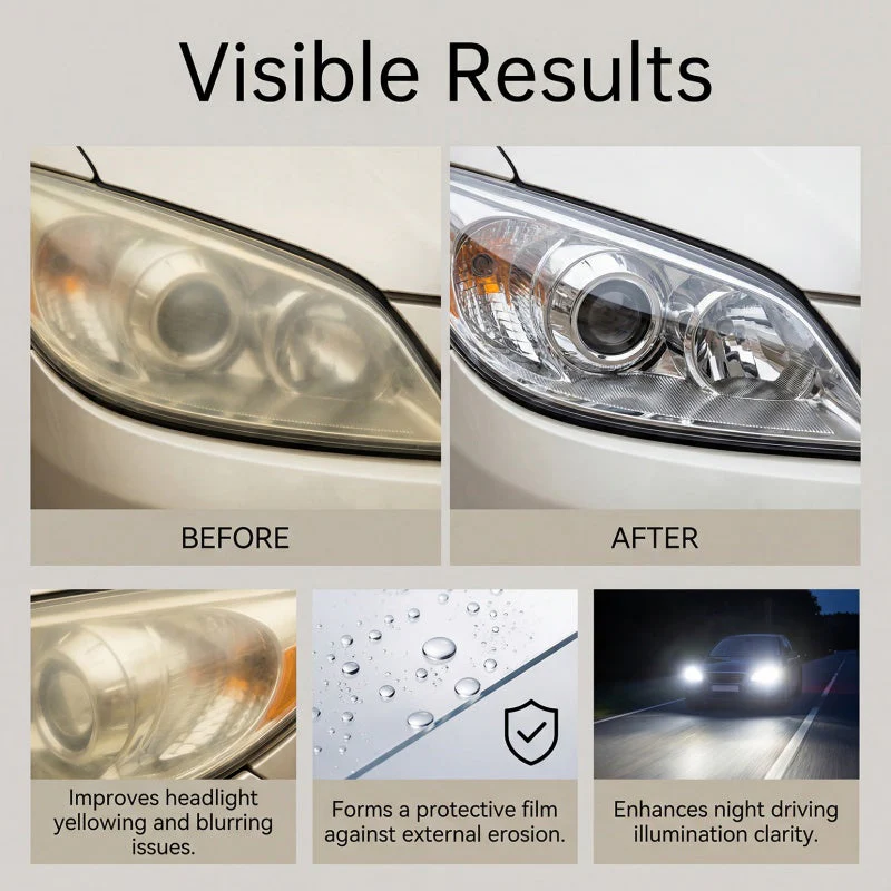 🚗Hot sale -50% OFF🚗 Professional Headlight Polish and Sealant Kit - Image 8