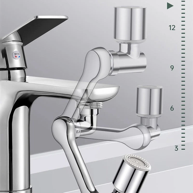 1440° splash-proof and universally rotatable faucet adapter - Image 3