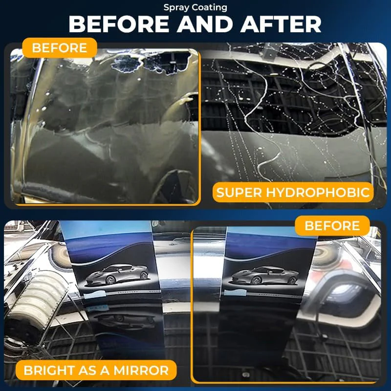 3‑in‑1 SiO₂ Ceramic Quick Coat Spray – Waterless Wash, Streak‑Free Gloss & Rain‑Beading Shield - Image 3