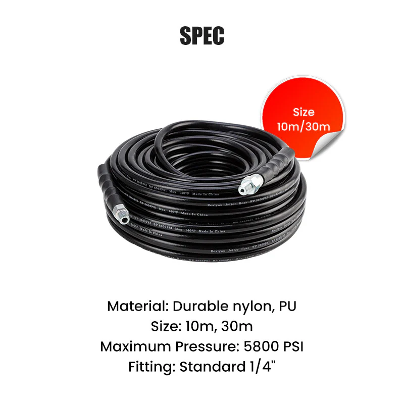 🎁 Hot Sale 50% OFF 🔥5800PSI Sewer Jetter Kit for Pressure Washer - Image 8