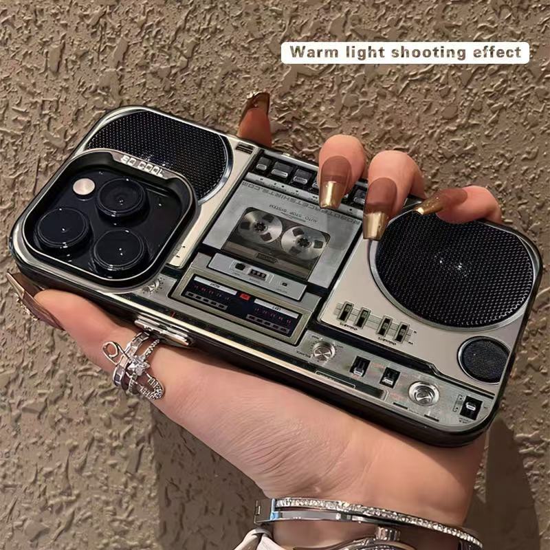 🔥Hot Sale 49% off🌟📼 Retro Cassette Player Pattern Silicone Phone Case Applicable to the iPhone/Galaxy series - Image 2