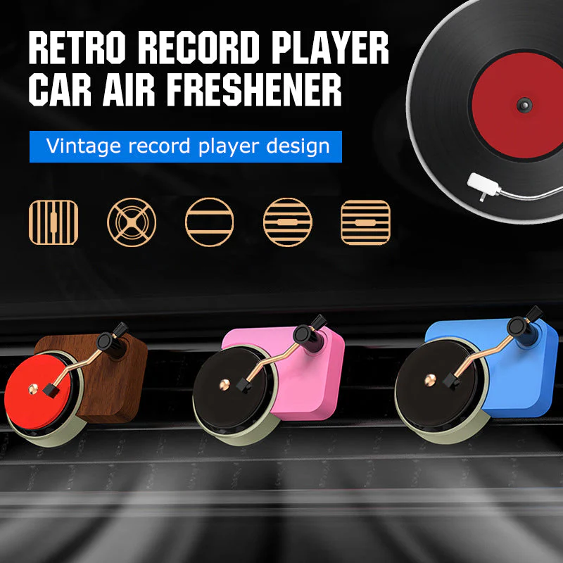 Retro Record Player Car Air Freshener