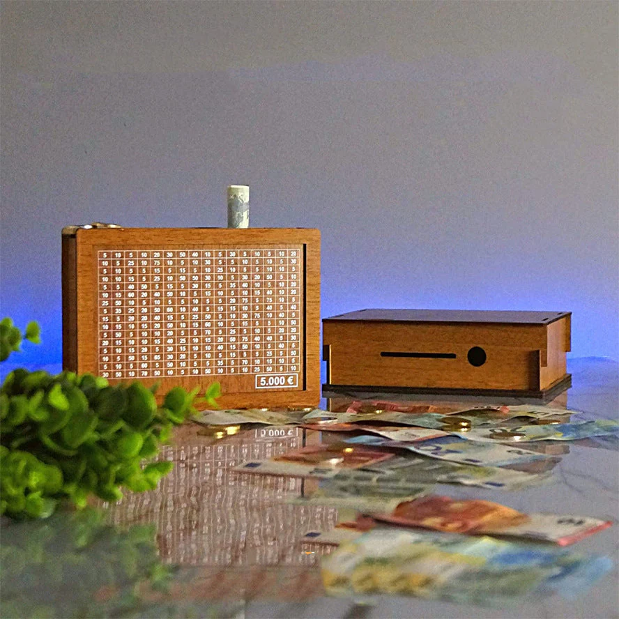 🔥New Arrivals 50% off🔥Retro Style Wooden Money Box with Counter Piggy Bank Handmade Saving Money Goal Piggy Bank - Image 4