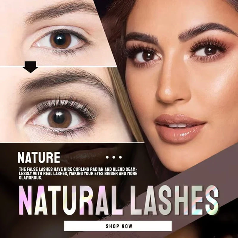 Reusable Self-Adhesive False Eyelashes - Image 3