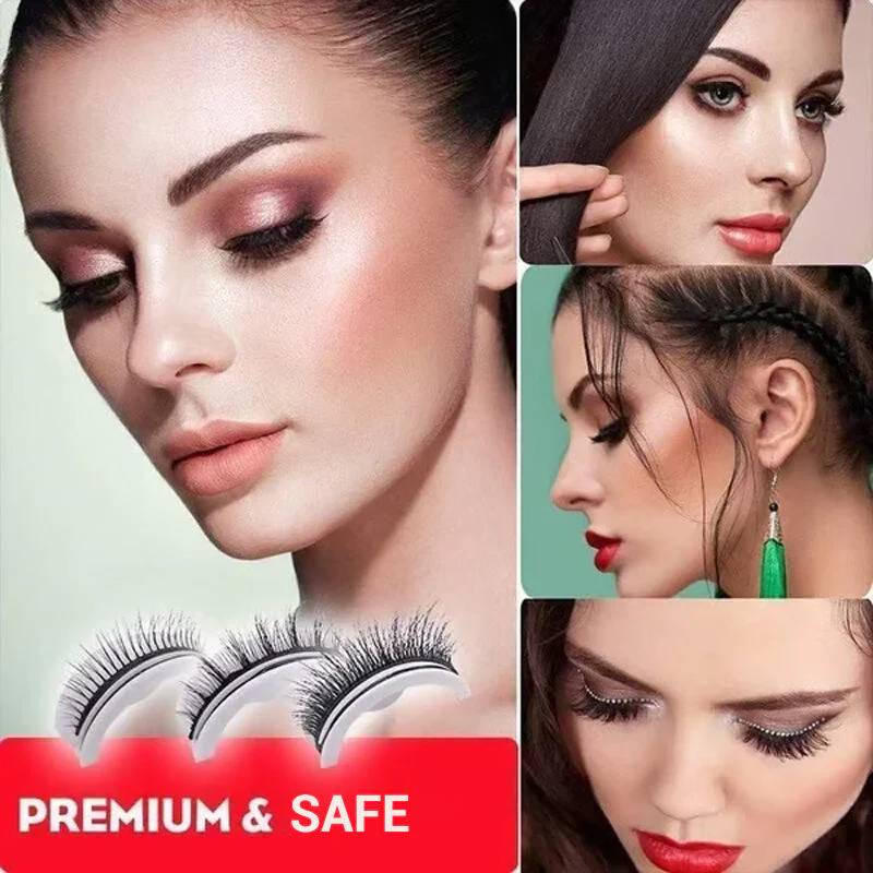 Reusable Self-Adhesive False Eyelashes - Image 6