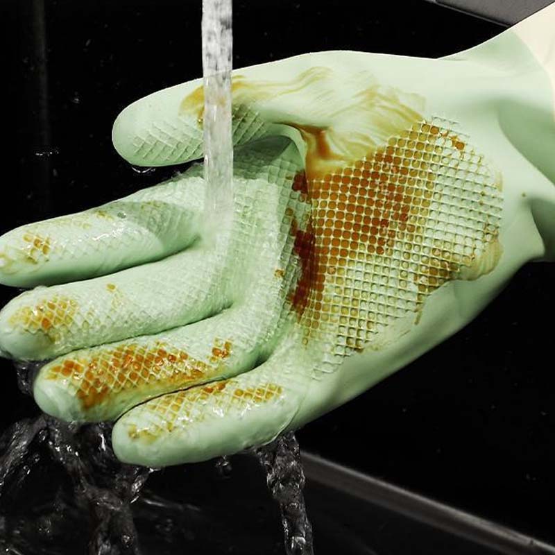Reusable Non-Slip Dishwashing Cleaning Gloves - Image 4