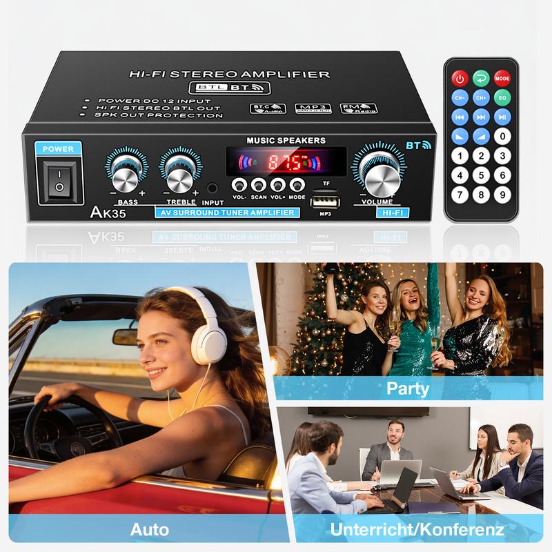 📢📢50% OFF !! ⏰AK35 Stereo Amplifier Home Audio Bluetooth 5.0 Max - Image 5