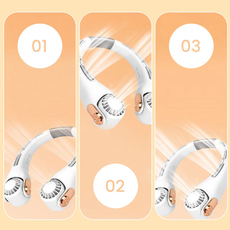 🌀 LIMITED-TIME 50% OFF! 💥 360° Rotating Neck Fan – Ultra Quiet, 3 Speeds, Hands-Free, Long Battery ✨ - Image 13