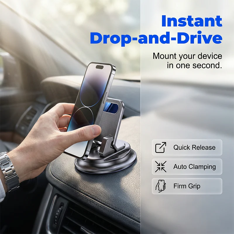 📱Rotating Dashboard Car Phone Holder – Secure, 360°, Easy Install 🔧 - Image 2