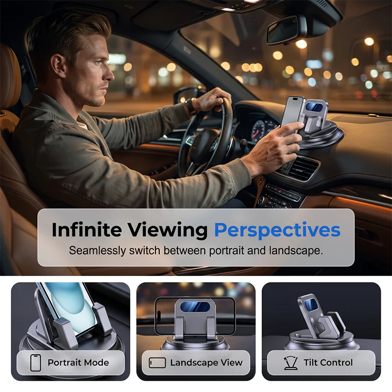 📱Rotating Dashboard Car Phone Holder – Secure, 360°, Easy Install 🔧 - Image 4