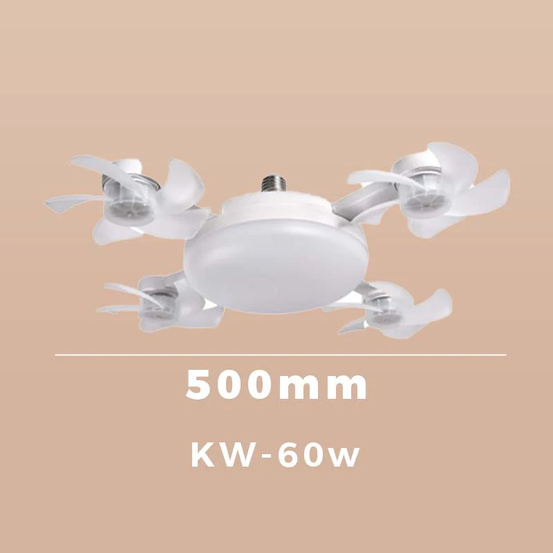 🌀50% OFF NOW! 💡Foldable Socket Ceiling Fan Light with Remote, Energy-Saving Cooling & Lighting for Bedroom & Home - Image 7