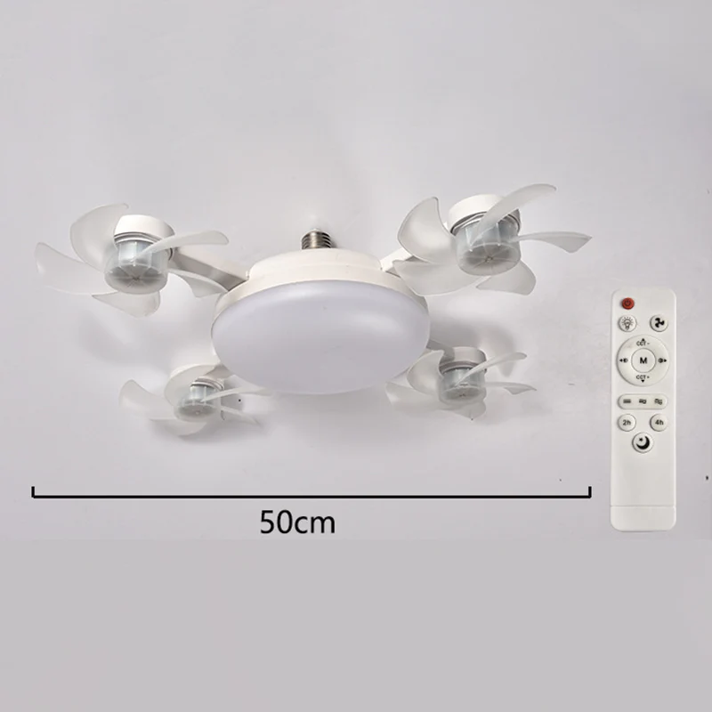 🌀50% OFF NOW! 💡Foldable Socket Ceiling Fan Light with Remote, Energy-Saving Cooling & Lighting for Bedroom & Home - Image 9
