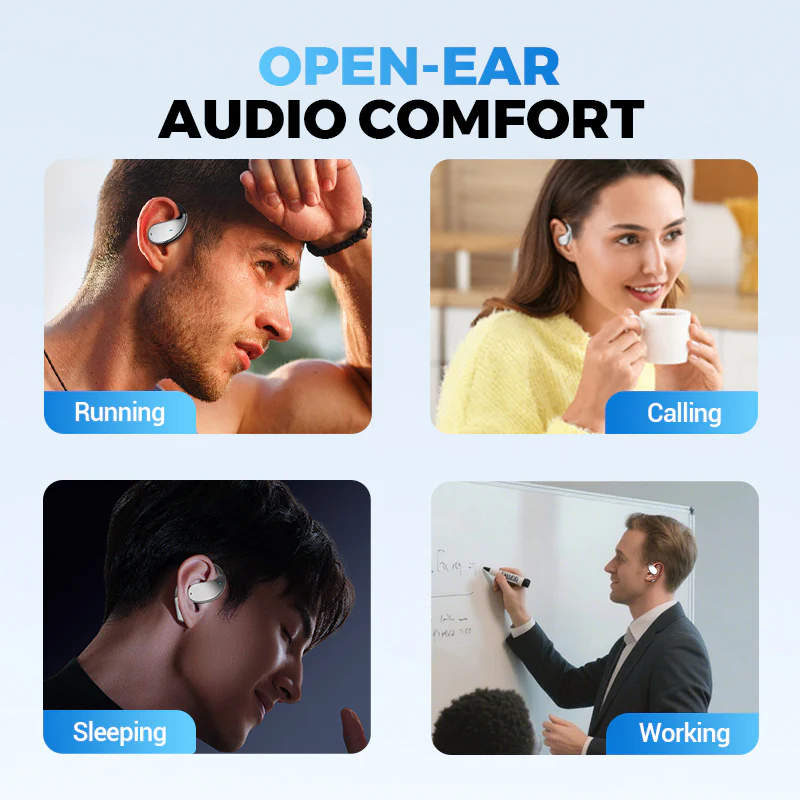 Wireless Open-Ear Earbuds with LED Display - Image 4