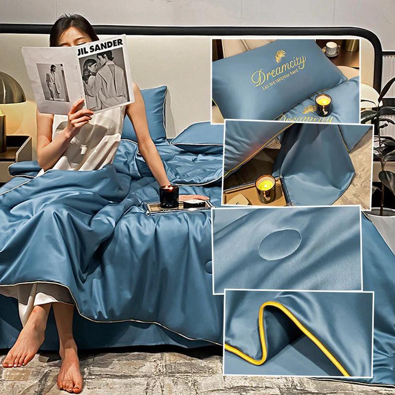 🔥 Summer Simple Ice Silk Quilt🎁Suitable for spring, summer and autumn - Image 11