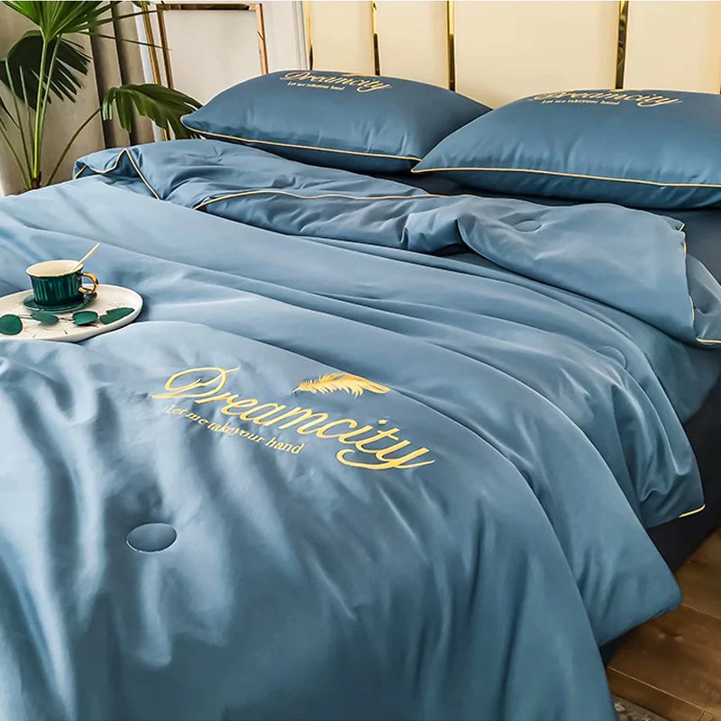🔥 Summer Simple Ice Silk Quilt🎁Suitable for spring, summer and autumn - Image 5