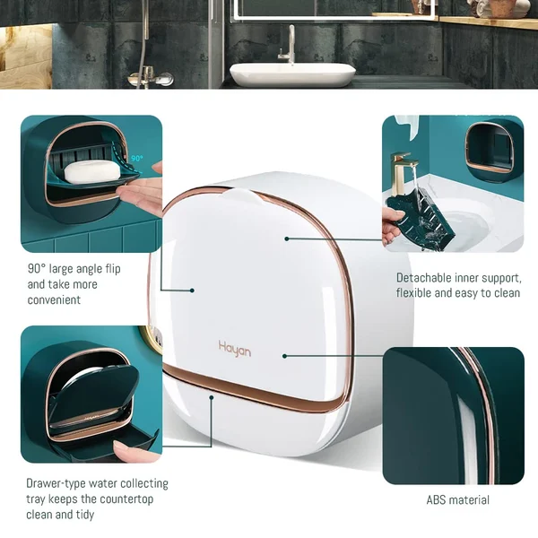 ✨BUY 1 GET 1 FREE🧼Waterproof Soap Dish With Drainage Box - Image 7