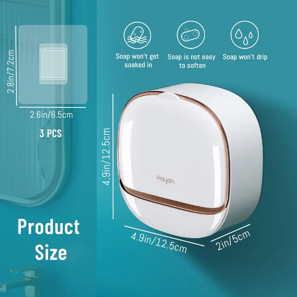 ✨BUY 1 GET 1 FREE🧼Waterproof Soap Dish With Drainage Box - Image 8