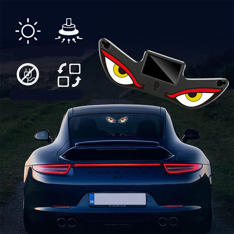 🚗 LIMITED-TIME 50% OFF! 🔋 Solar Devil's Eye LED Car Warning Light – Solar Powered, 4 Modes, Waterproof 💡