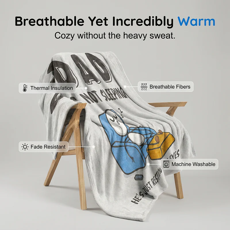 Soft Plush Throw Blanket for Dad - Image 4