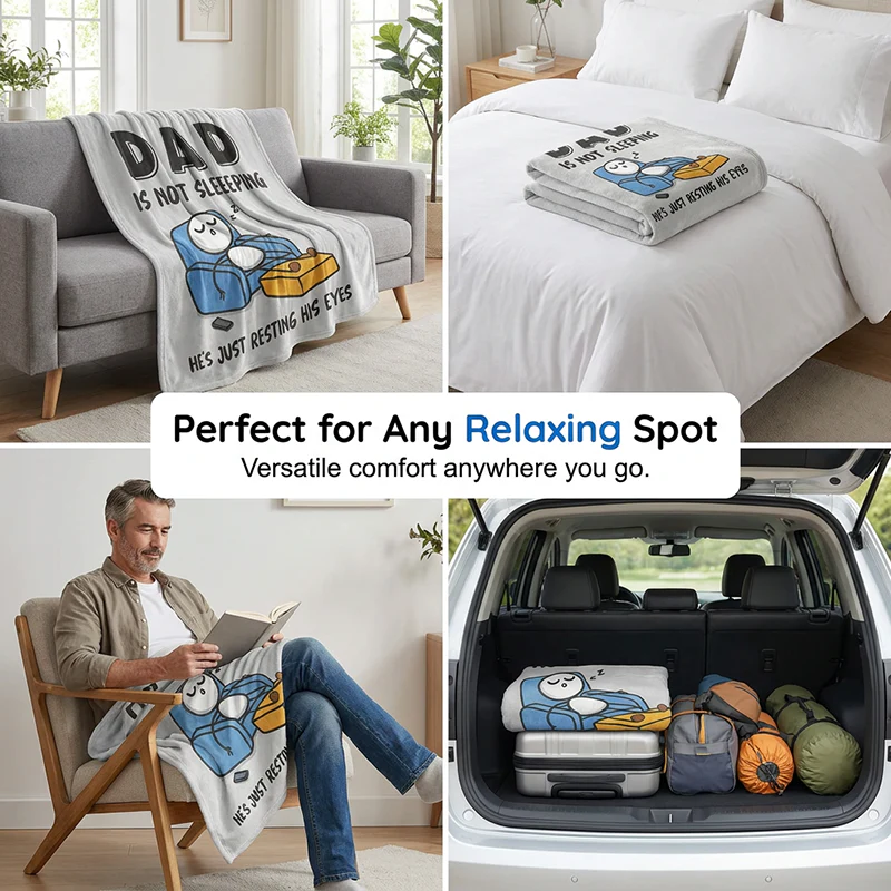 Soft Plush Throw Blanket for Dad - Image 7