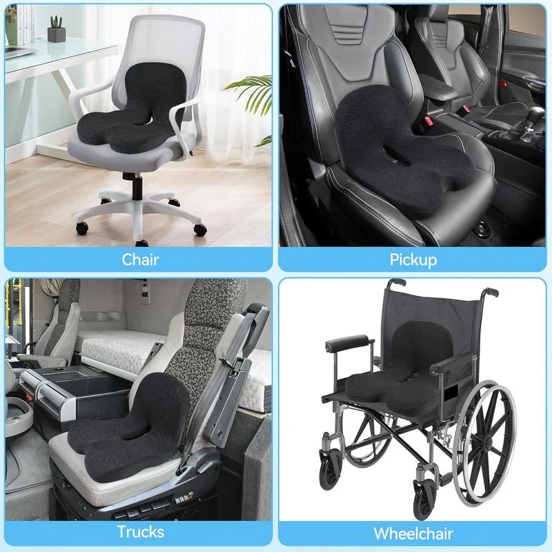 🛡️ LIMITED-TIME 50% OFF! 🚗 Non-Slip Memory Foam Seat Cushion for Car & Office – Ergonomic Pain Relief, Universal Fit, Breathable Mesh ✨ - Image 7
