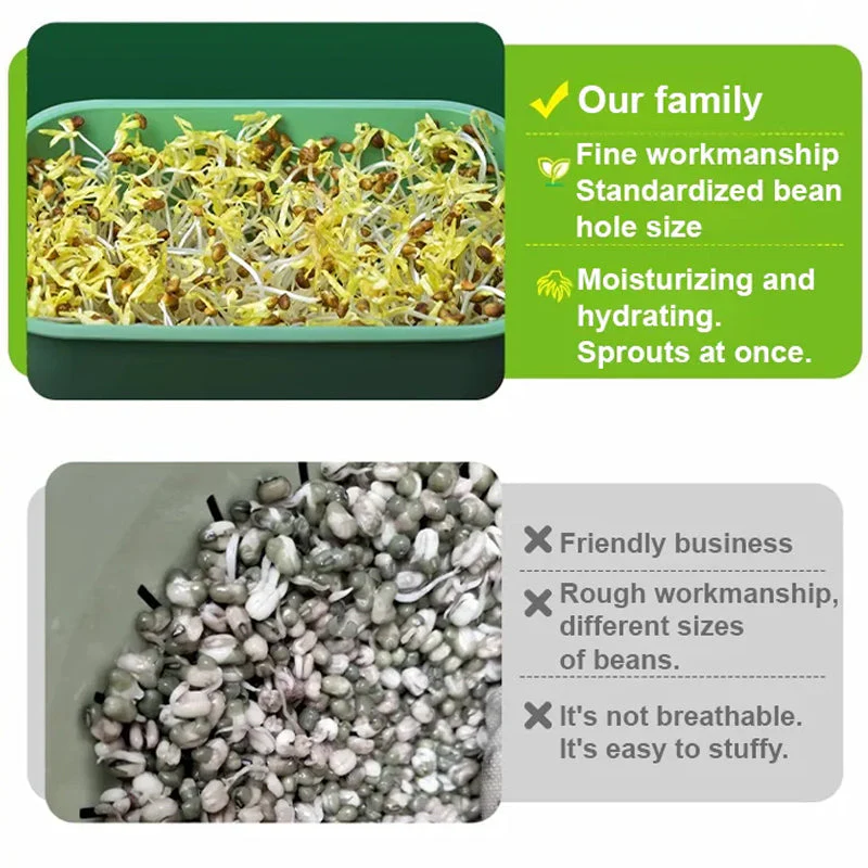 🔥Stackable Bean Sprout Growing Box - Multi-layer Design, Perfect for Home Cultivation, Healthy Green Living! - Image 5