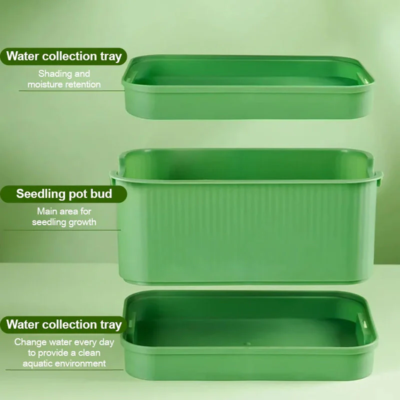 🔥Stackable Bean Sprout Growing Box - Multi-layer Design, Perfect for Home Cultivation, Healthy Green Living! - Image 6