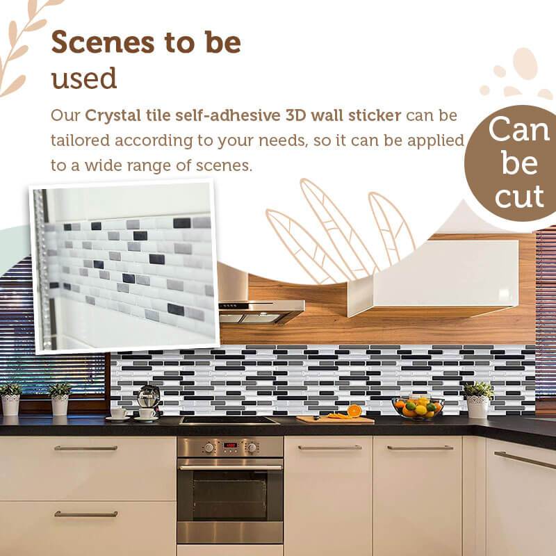 【Autumn promotion】Crystal tile self-adhesive 3D wall sticker - Image 9