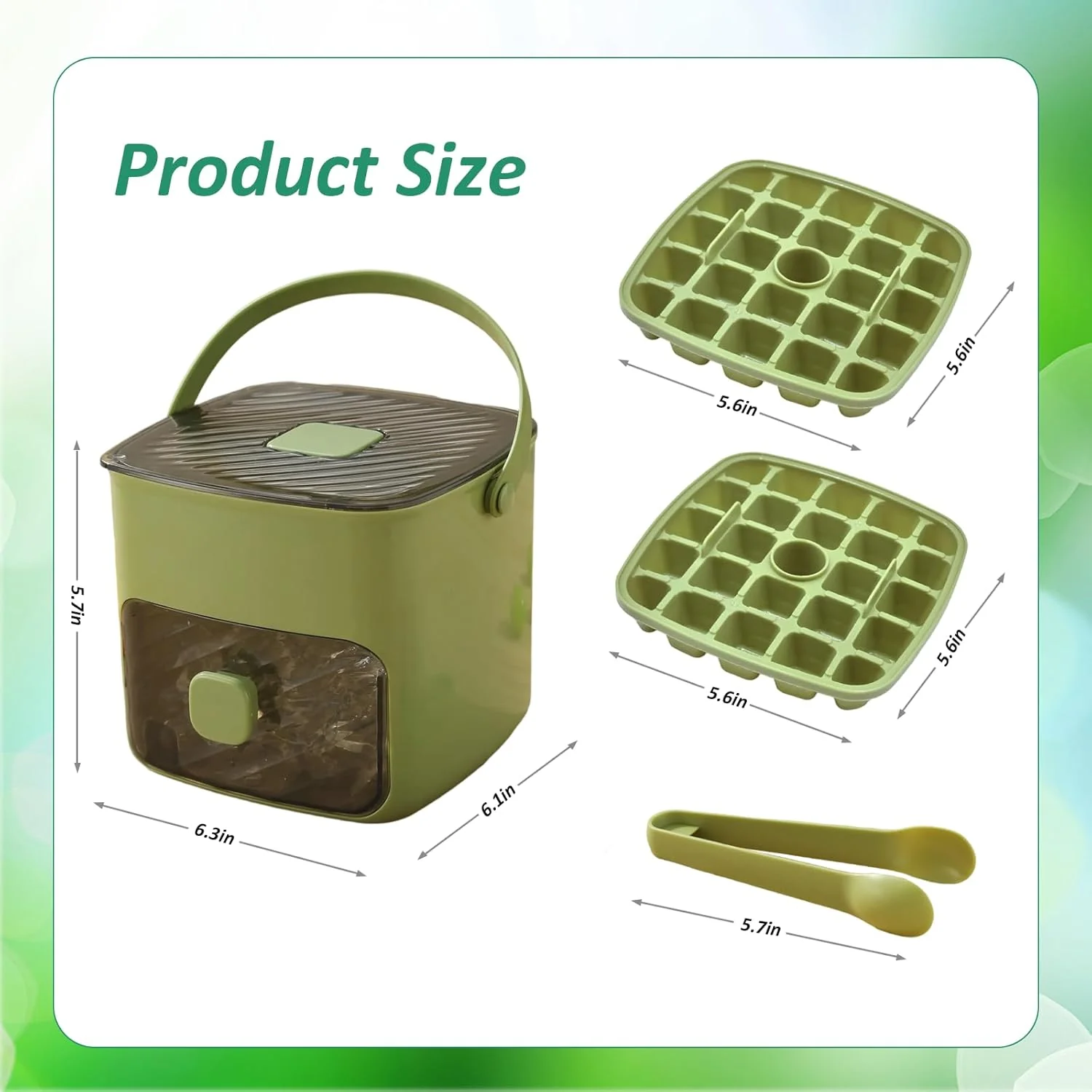🔥Summer Hot Sale 50% Off🧊Portable Ice Maker with Lid and Storage Box (48 cubes). - Image 11