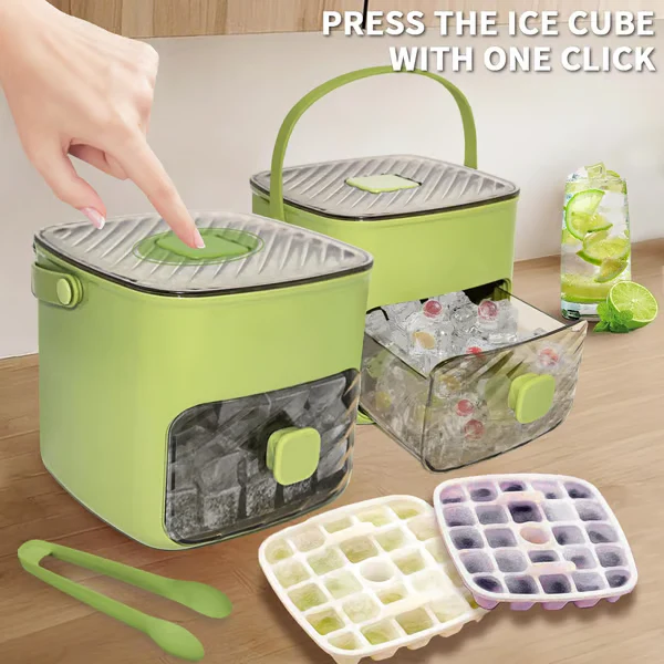 🔥Summer Hot Sale 50% Off🧊Portable Ice Maker with Lid and Storage Box (48 cubes). - Image 3