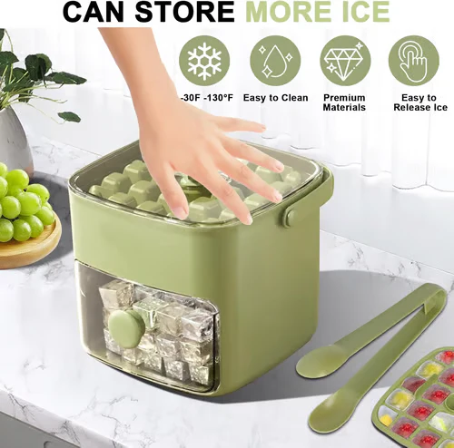 🔥Summer Hot Sale 50% Off🧊Portable Ice Maker with Lid and Storage Box (48 cubes). - Image 5
