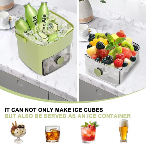 🔥Summer Hot Sale 50% Off🧊Portable Ice Maker with Lid and Storage Box (48 cubes). - Image 8