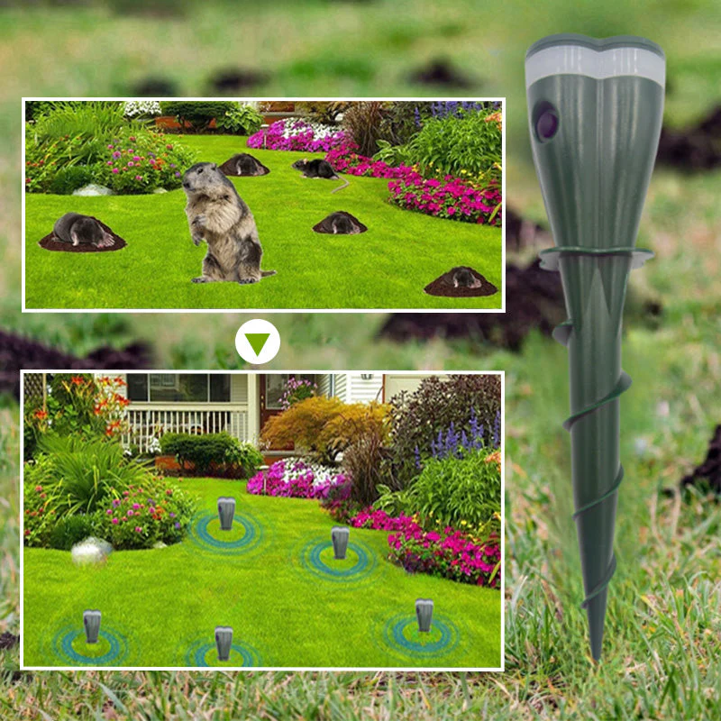 🌸Spring Sale 50% OFF☘️Solar Powered Waterproof Screw Mole Repellent - Image 3