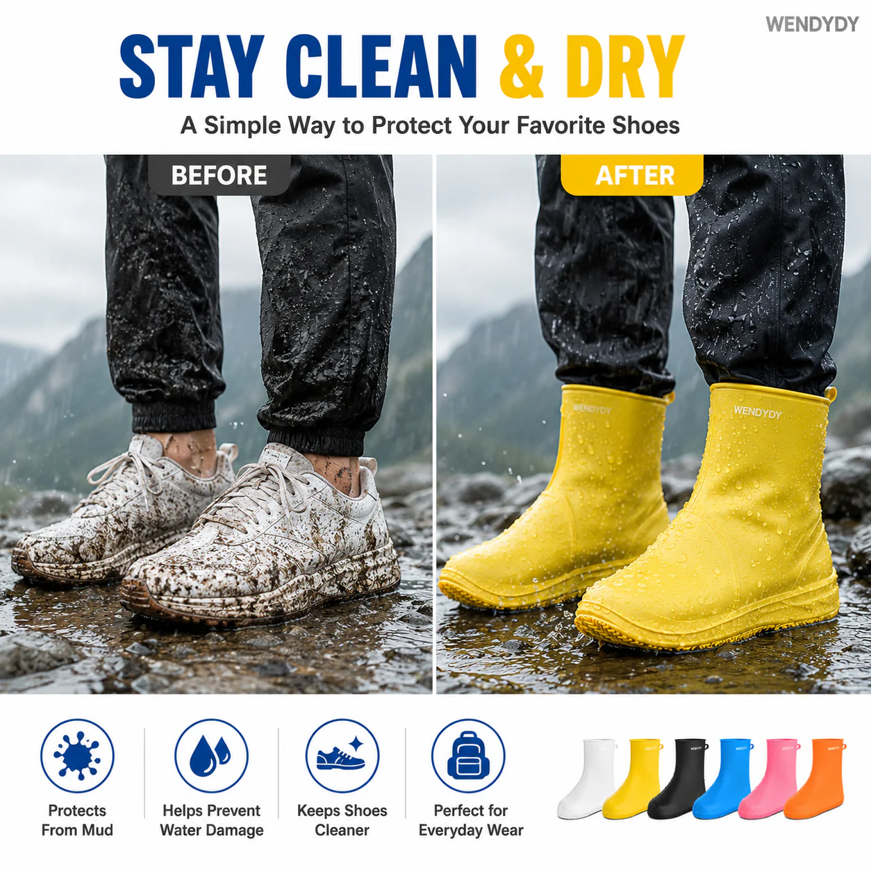 Thick Wear-Resistant Waterproof Shoe Cover - Image 10
