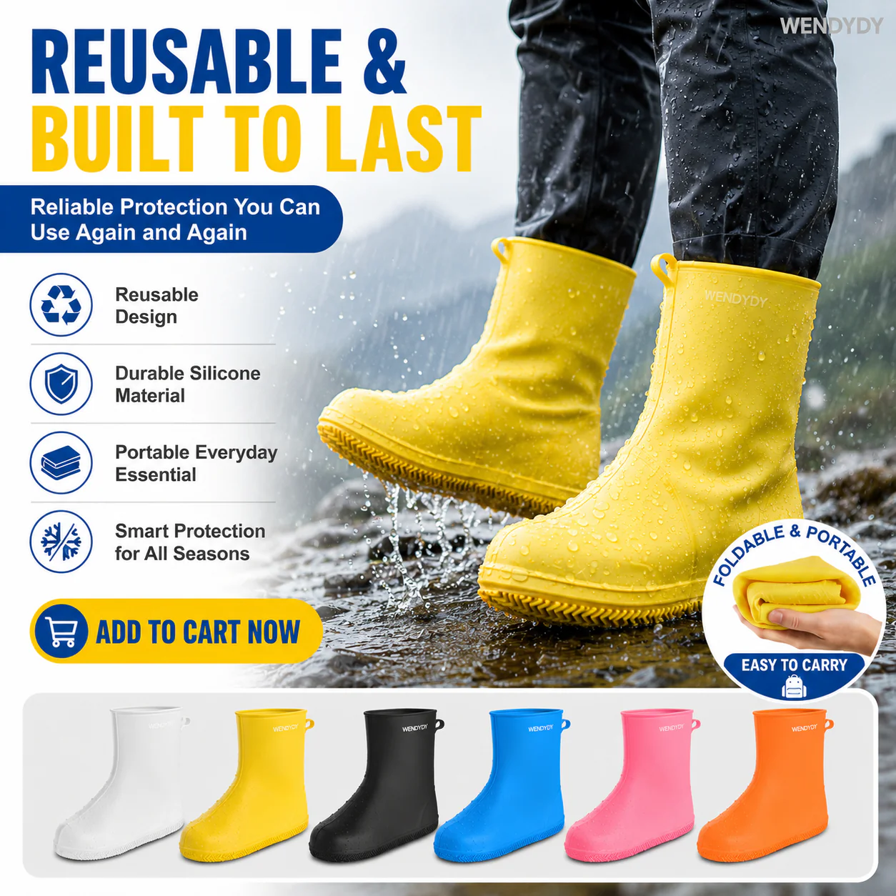 Thick Wear-Resistant Waterproof Shoe Cover - Image 11