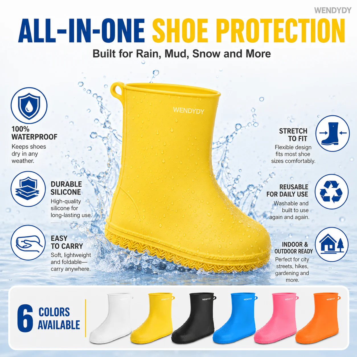 Thick Wear-Resistant Waterproof Shoe Cover - Image 2